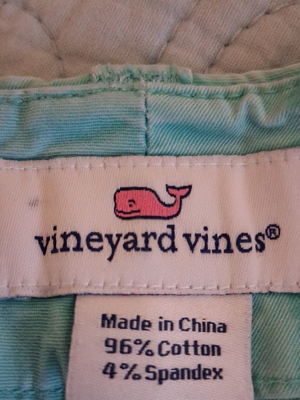 Vineyard Vines Turquoise Shorts with Orange Whale Embroidery - Picture 2 of 6